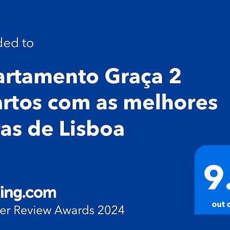 Apartament Apartamento Graca 2 Quartos Com As Melhores Vistas De Lisboa Zewnętrze zdjęcie